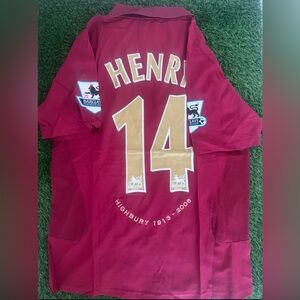 Henry arsenal retro jersey